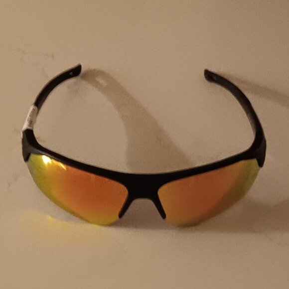 UNDER ARMOUR Sunglasses PLAYMAKER Black Frame Orange Mirror Lens NEW - Picture 1 of 9